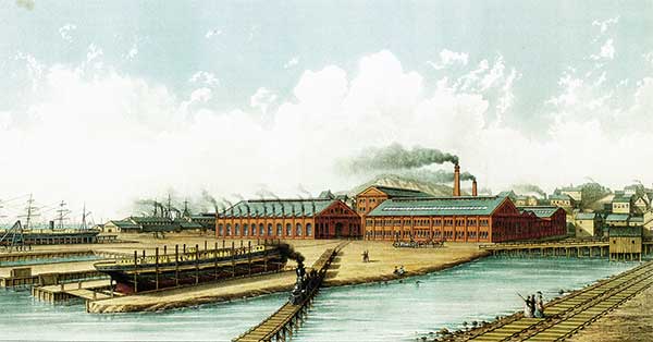 Union Iron Works Plant at Potrero, 1880s